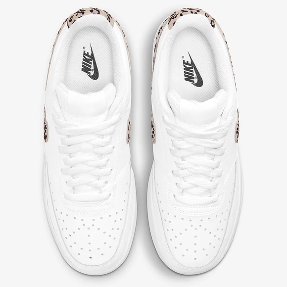 Nike | Shoes | Nike Court Vision Low With Leopard Swoosh | Poshmark